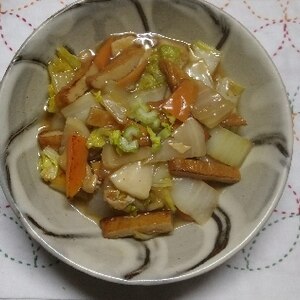 温まる～豚バラと白菜とかぶの炒め煮